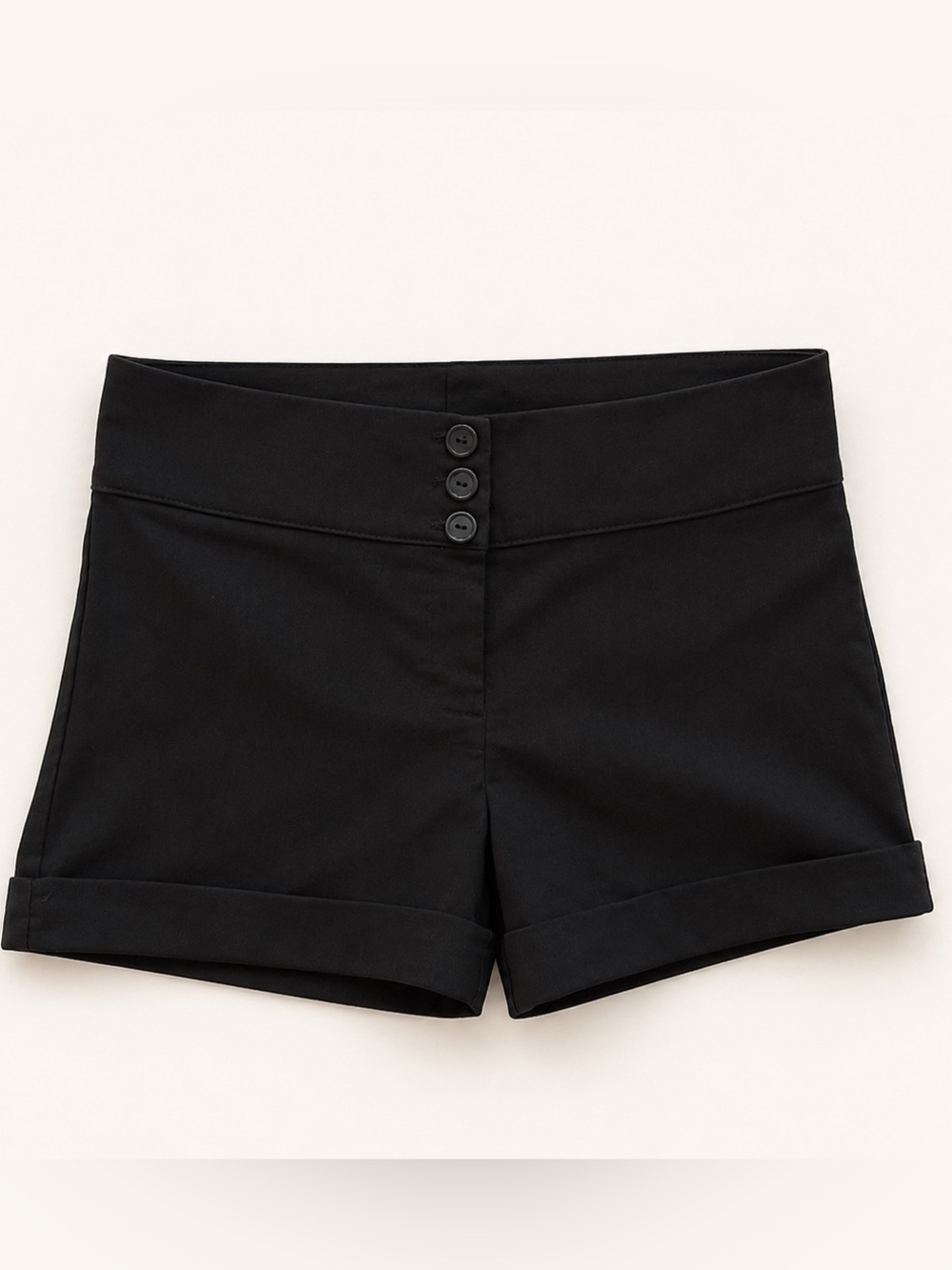 3/$25 / French Atmosphere Black High-Waist Tailored Shorts / Size Medium Shorts